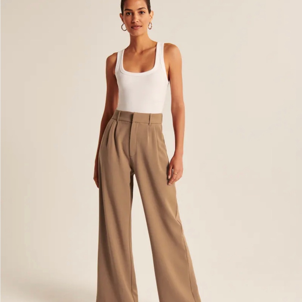 A&F tailored wide leg pants